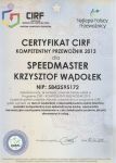 Certyfikat Speedmaster